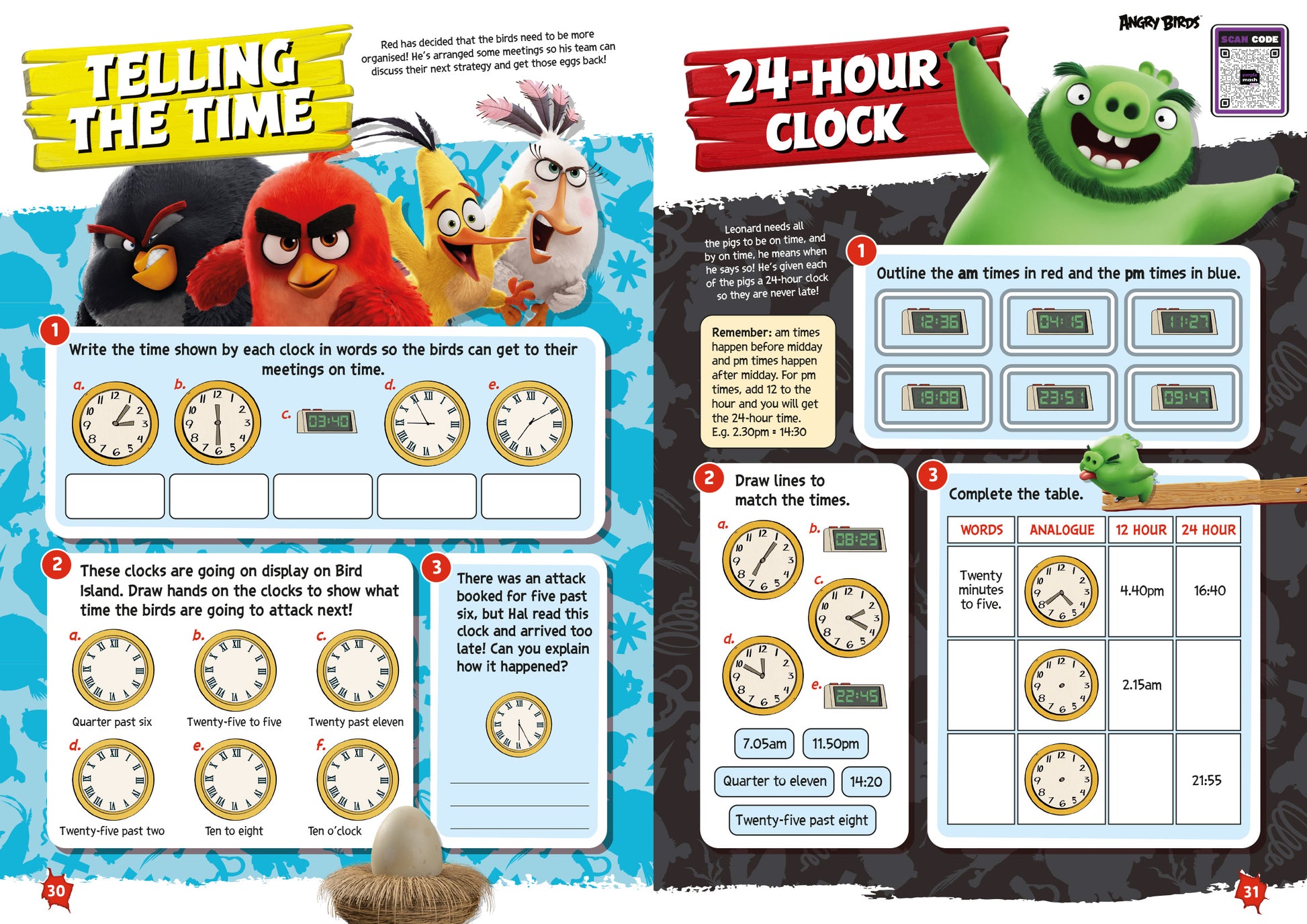 Angry Birds Fun Learning Maths Workbook 7-9yrs (series 2) set of 10 image 2