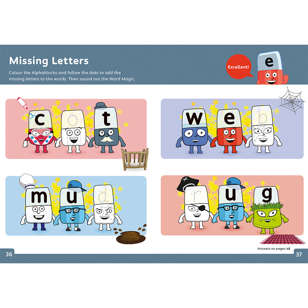 Alphablocks & Numberblocks Fun Learning Workbook Bundle 3-5 yrs (series 2)