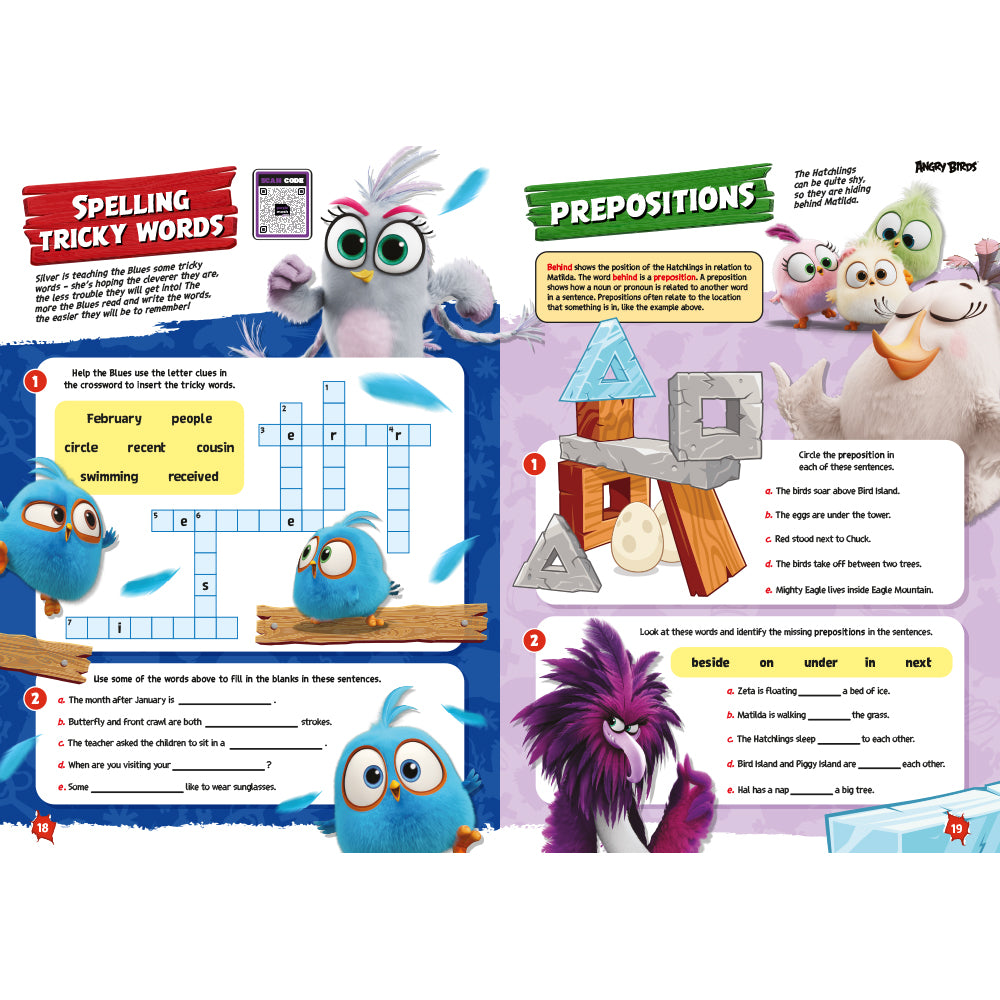 Angry Birds Maths and Angry Birds English Fun Learning Workbook Bundle 7-9yrs (Series 2)