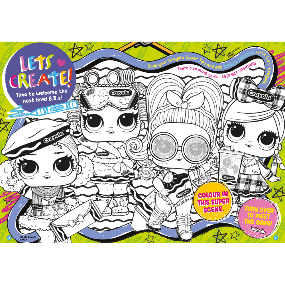L.O.L. Surprise! & Crayola Official Activity Annual Softcover SS24