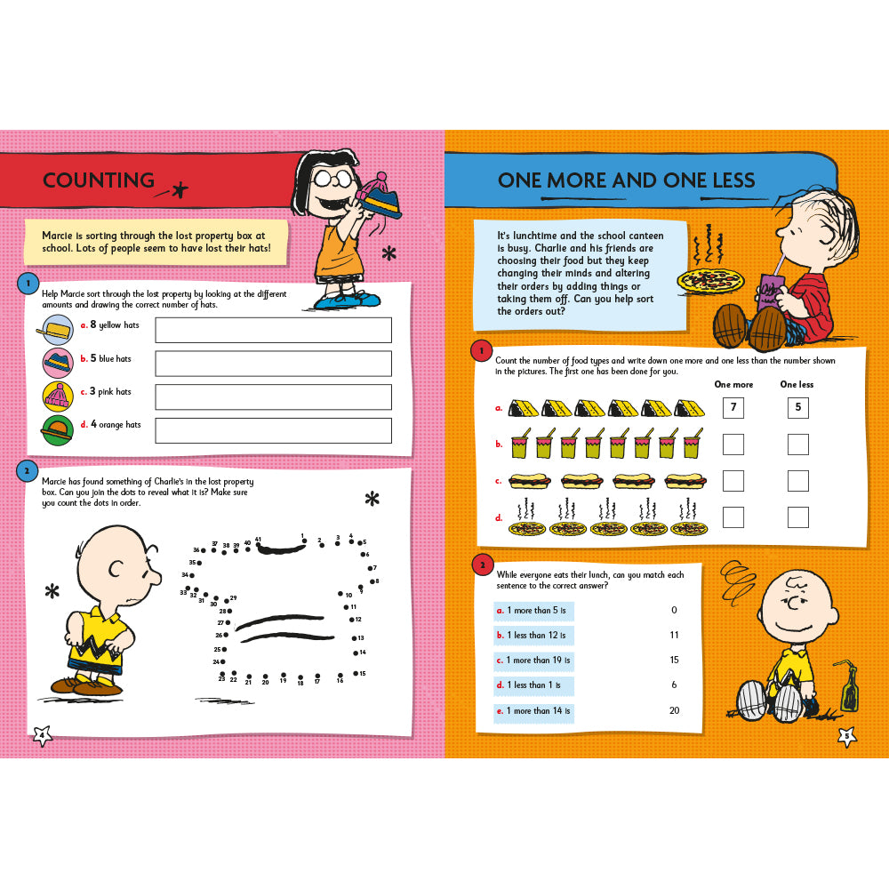 Peanuts Fun Learning Maths Workbook 5-7yrs (series 2) set of 10