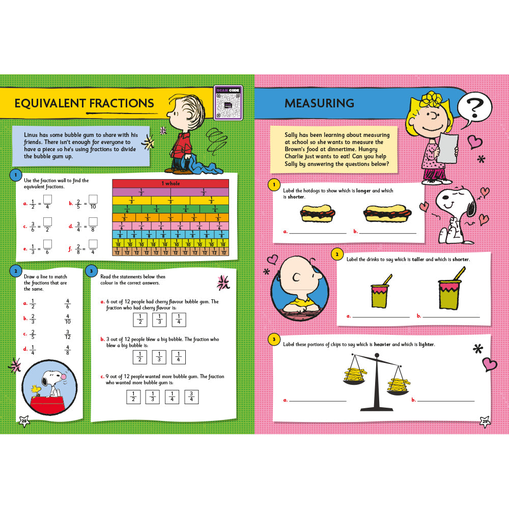 Peanuts Fun Learning Maths Workbook 5-7yrs (series 2) set of 10
