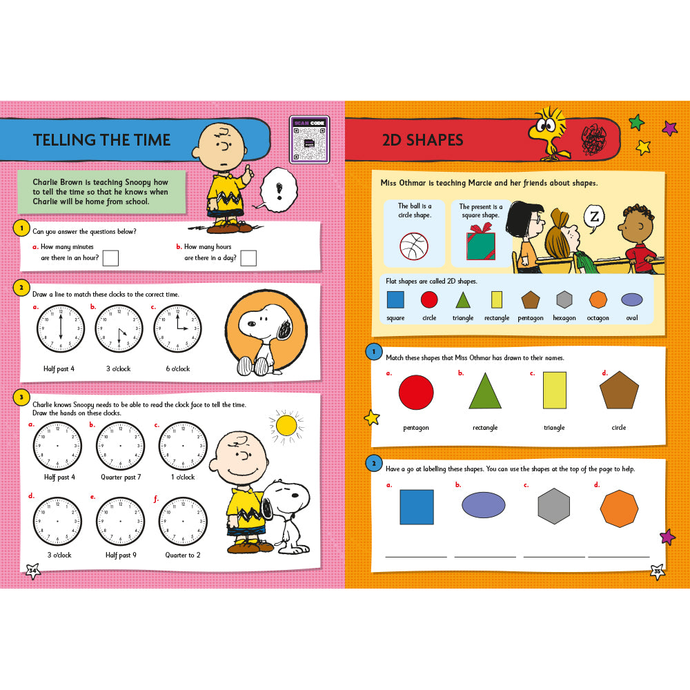 Peanuts Fun Learning Maths Workbook 5-7yrs (series 2) set of 10