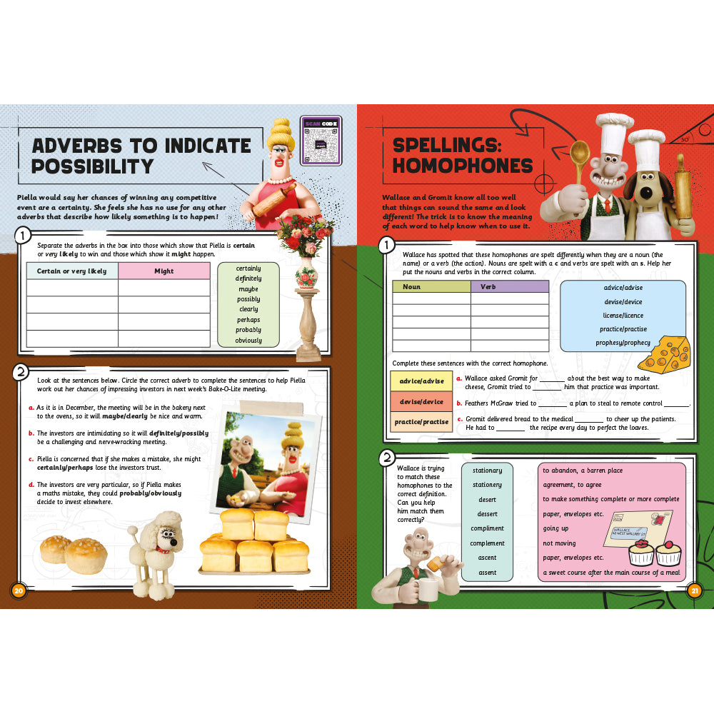 Wallace & Gromit Fun Learning English Workbook 9-11 yrs (series 2) set of 10