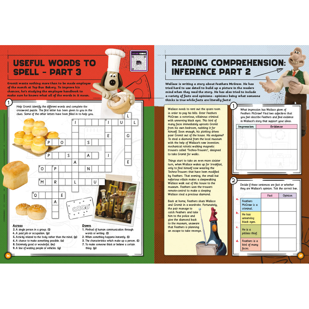 Wallace & Gromit Fun Learning English Workbook 9-11 yrs (series 2) set of 10