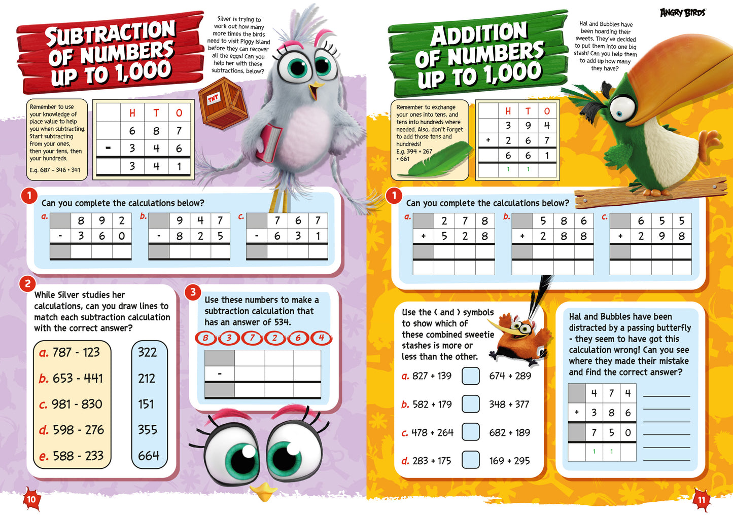 Angry Birds Fun Learning Maths Workbook 7-9yrs (series 2) set of 10 image 3