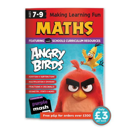 Angry Birds Fun Learning Maths Workbook 7-9yrs (series 2) set of 10 image 0