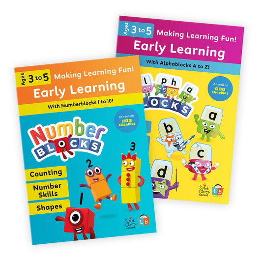 Alphablocks & Numberblocks Fun Learning Workbook Bundle 3-5 yrs (series 2)