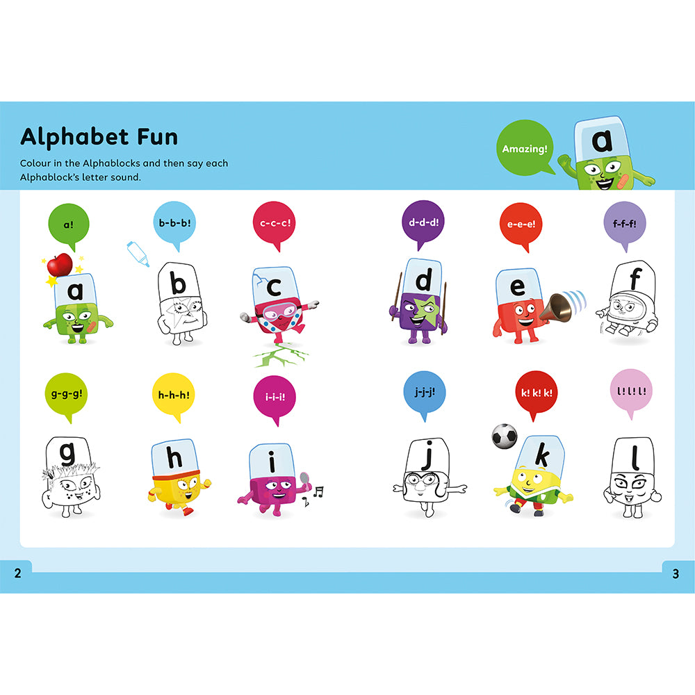 Alphablocks & Numberblocks Fun Learning Workbook Bundle 3-5 yrs (series 2)