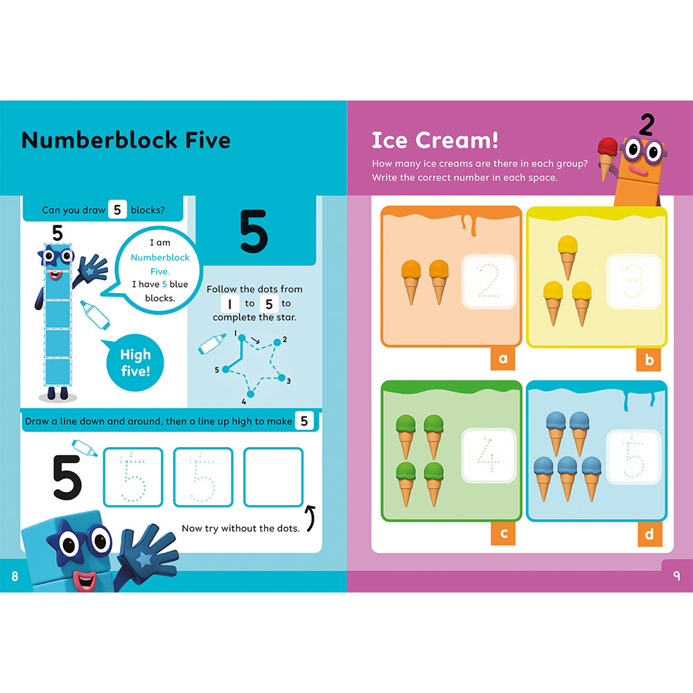 Alphablocks & Numberblocks Fun Learning Workbook Bundle 3-5 yrs (series 2)
