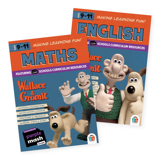 Wallace & Gromit English and Wallace & Gromit Maths Fun Learning Workbook Bundle 9-11 yrs (Series 3)