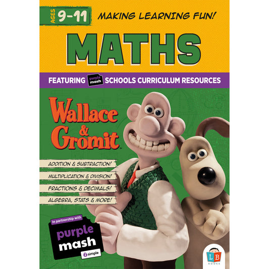 Wallace & Gromit Fun Learning Maths Workbook 9-11 yrs (series 2) set of 10