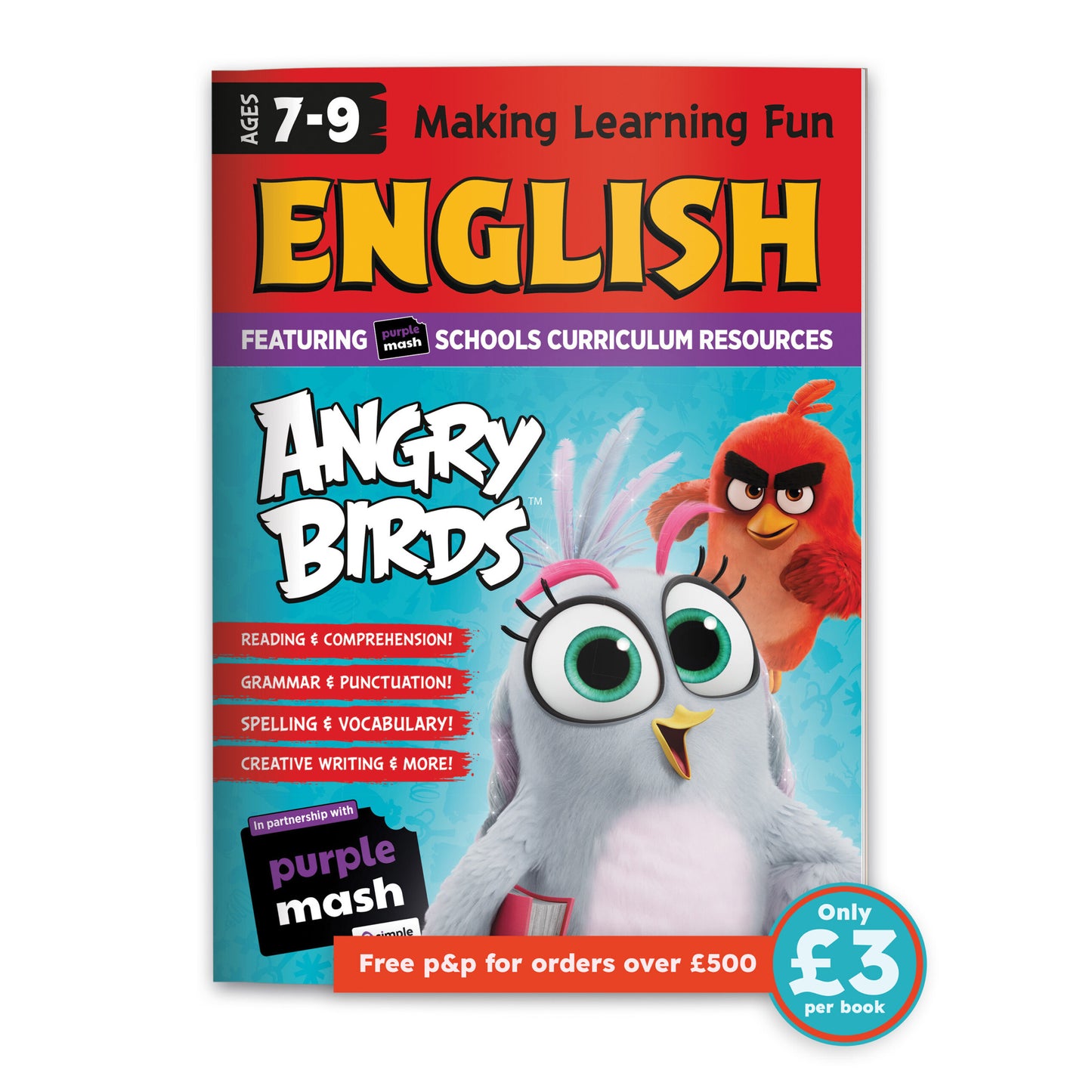 Angry Birds Fun Learning English Workbook 7-9yrs (series 2) set of 10 image 0