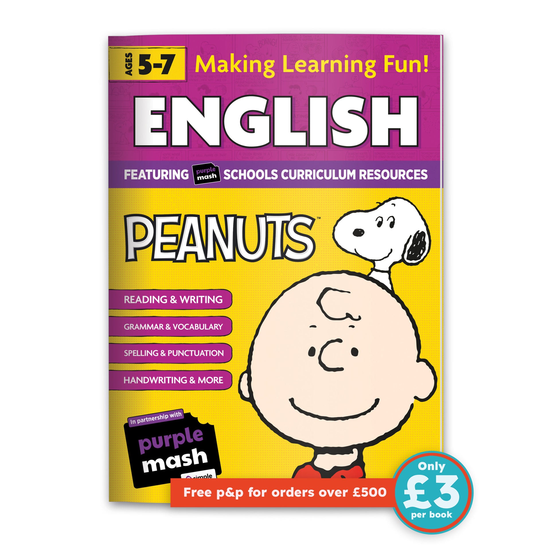 Peanuts Fun Learning English Workbook 5-7yrs (series 2) set of 10 image 0
