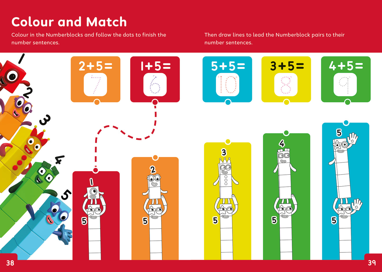 Numberblocks Fun Learning Workbook 3-5 yrs (series 2) set of 10 image 2